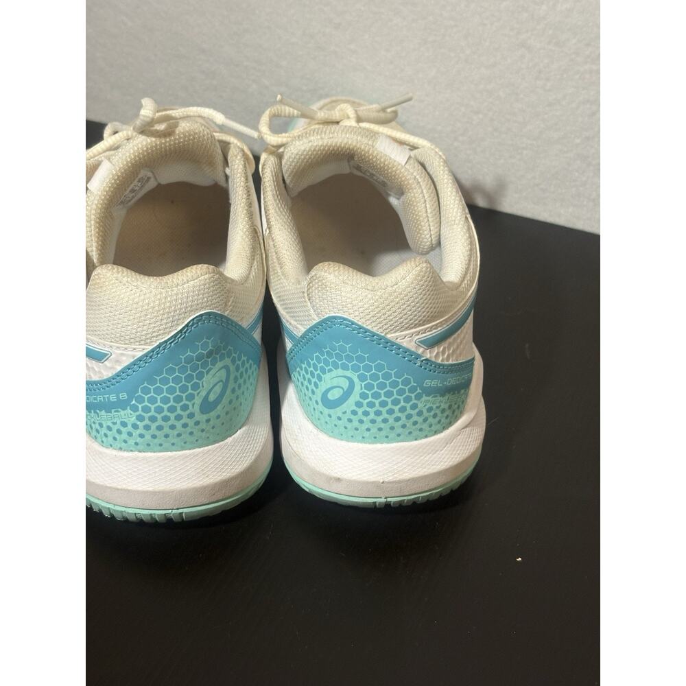 ASICS Women’s Gel-Dedicate 8 Size 8.5 Wht & Blu - Picture 6 of 8